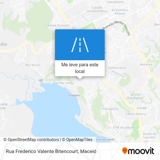 Rua Frederico Valente Bitencourt mapa