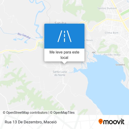 Rua 13 De Dezembro mapa