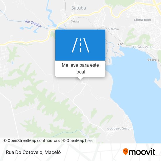 Rua Do Cotovelo mapa