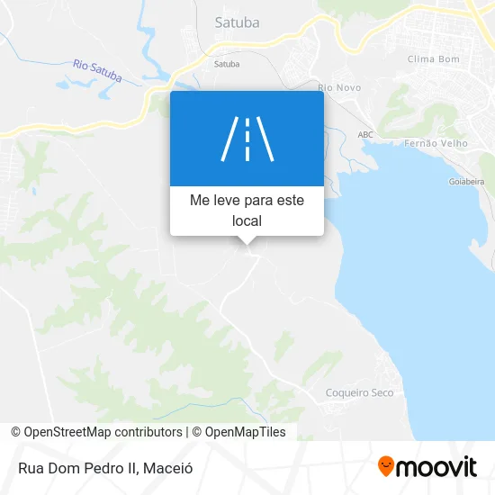 Rua Dom Pedro II mapa