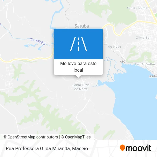 Rua Professora Gilda Miranda mapa