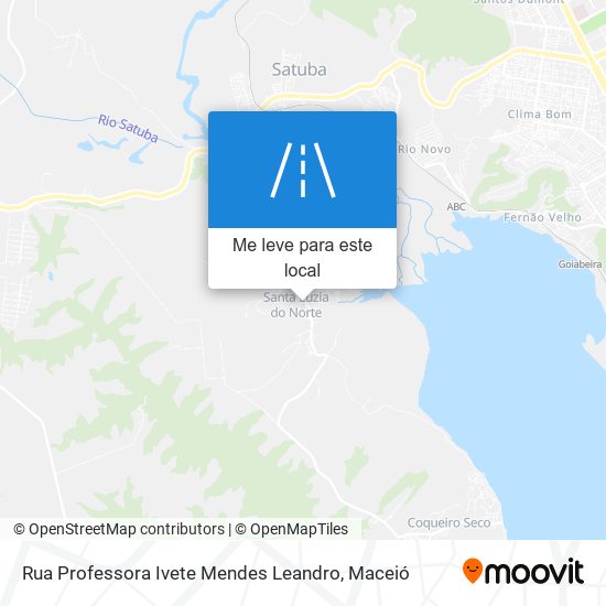 Rua Professora Ivete Mendes Leandro mapa