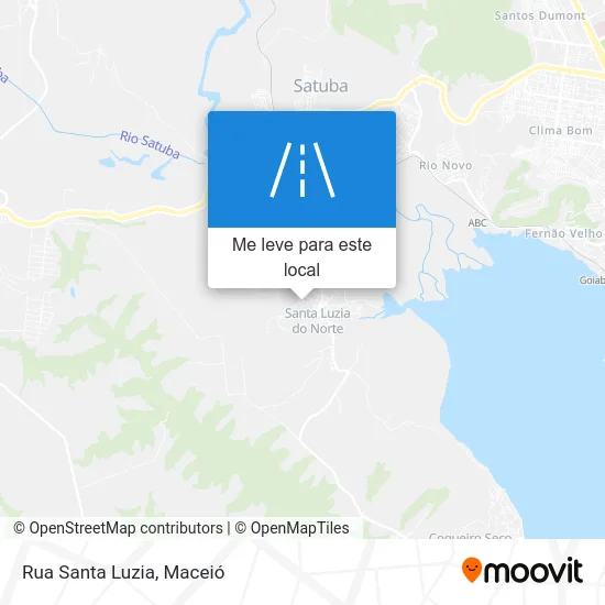 Rua Santa Luzia mapa