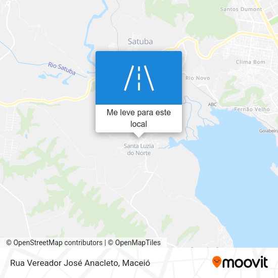 Rua Vereador José Anacleto mapa