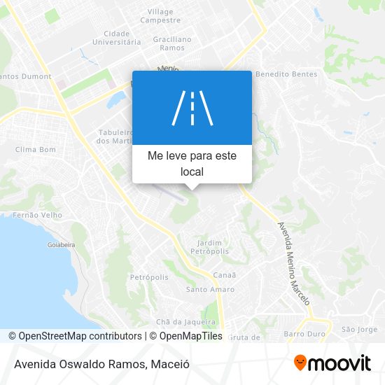 Avenida Oswaldo Ramos mapa