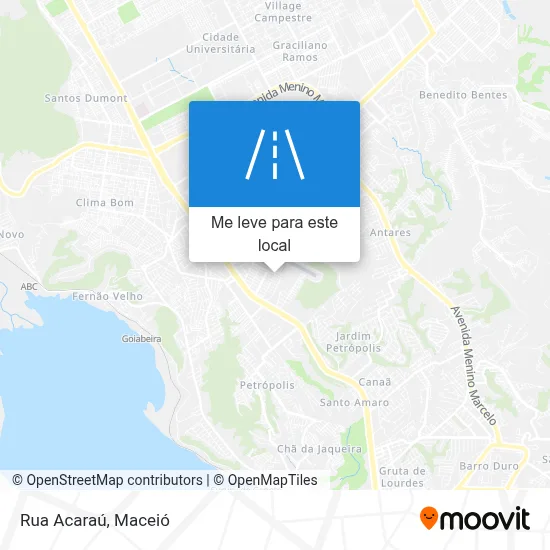 Rua Acaraú mapa