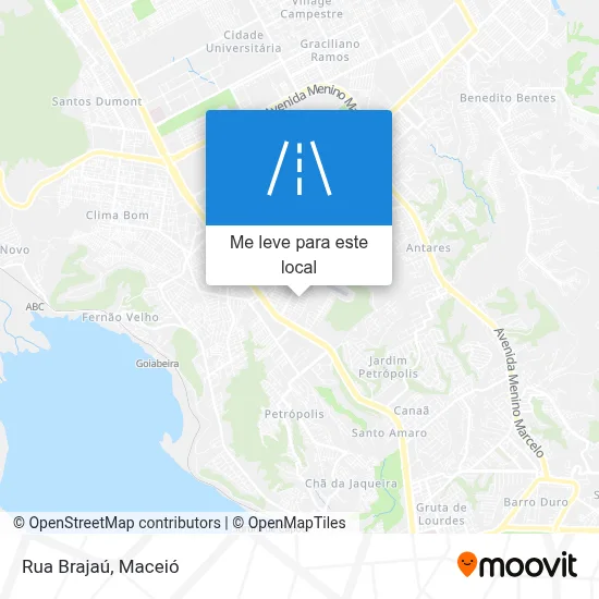 Rua Brajaú mapa