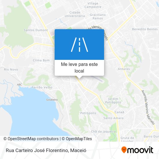 Rua Carteiro José Florentino mapa