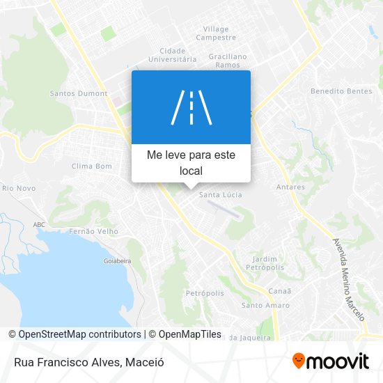 Rua Francisco Alves mapa