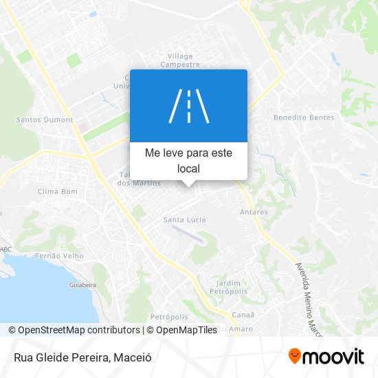 Rua Gleide Pereira mapa