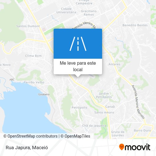 Rua Japura mapa