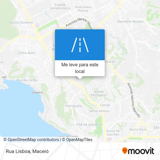 Rua Lisboa mapa