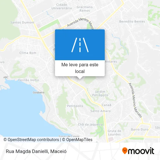 Rua Magda Danielli mapa