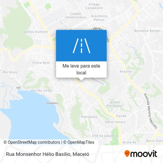 Rua Monsenhor Hélio Basílio mapa