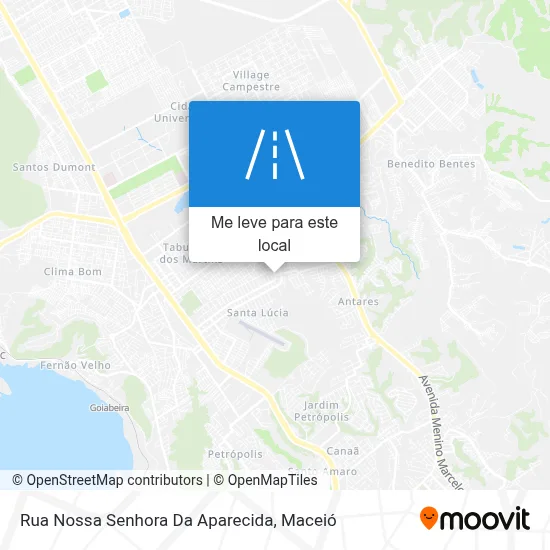 Rua Nossa Senhora Da Aparecida mapa
