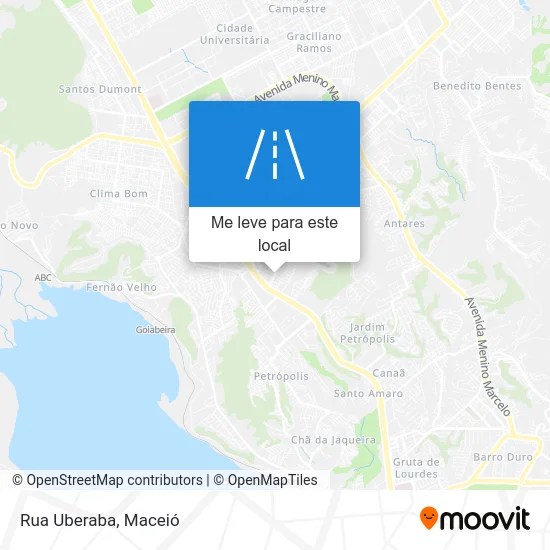 Rua Uberaba mapa