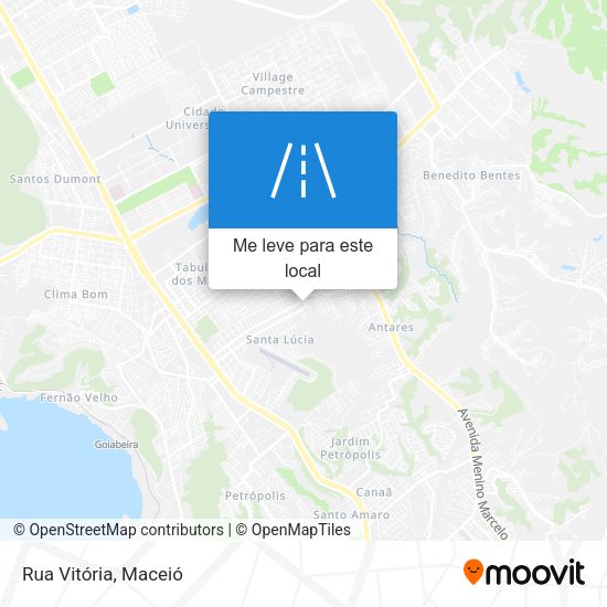 Rua Vitória mapa