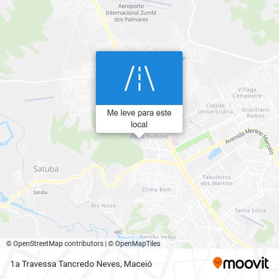 1a Travessa Tancredo Neves mapa