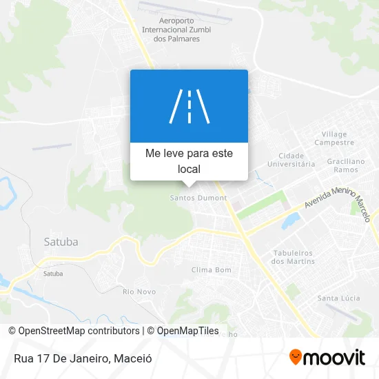 Rua 17 De Janeiro mapa