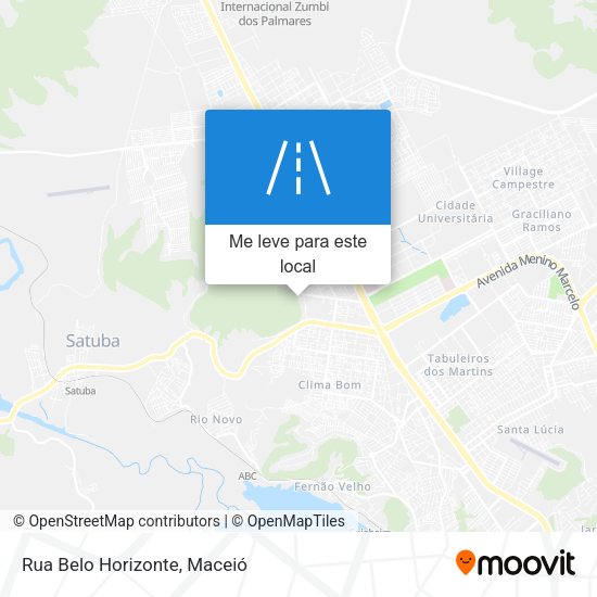 Rua Belo Horizonte mapa