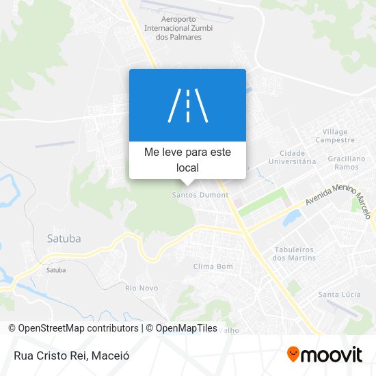 Rua Cristo Rei mapa
