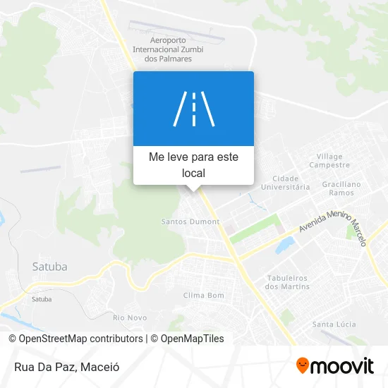Rua Da Paz mapa