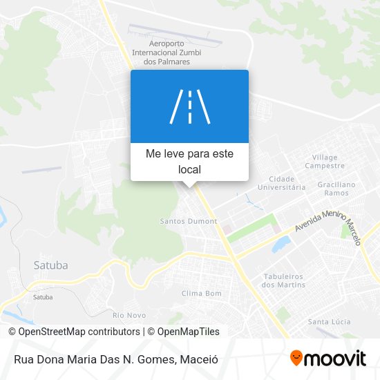 Rua Dona Maria Das N. Gomes mapa