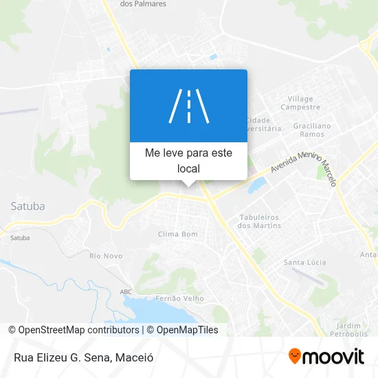 Rua Elizeu G. Sena mapa