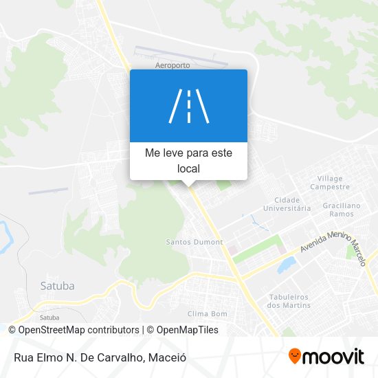 Rua Elmo N. De Carvalho mapa