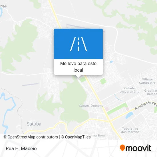 Rua H mapa