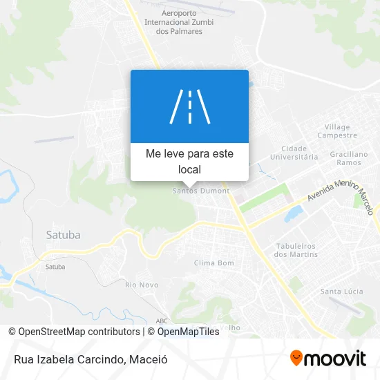 Rua Izabela Carcindo mapa