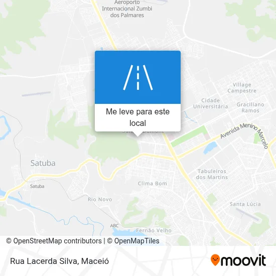 Rua Lacerda Silva mapa