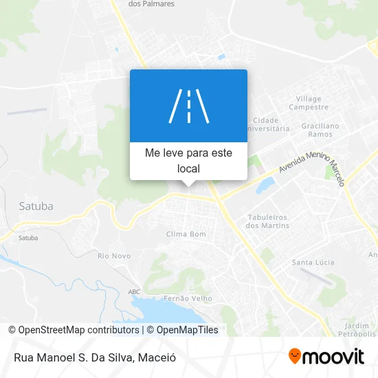 Rua Manoel S. Da Silva mapa