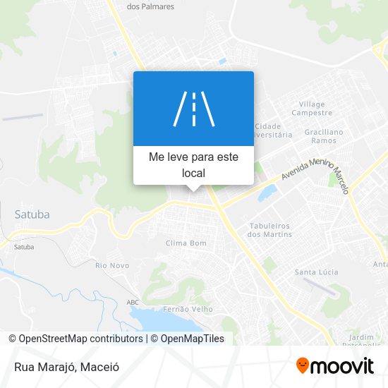 Rua Marajó mapa