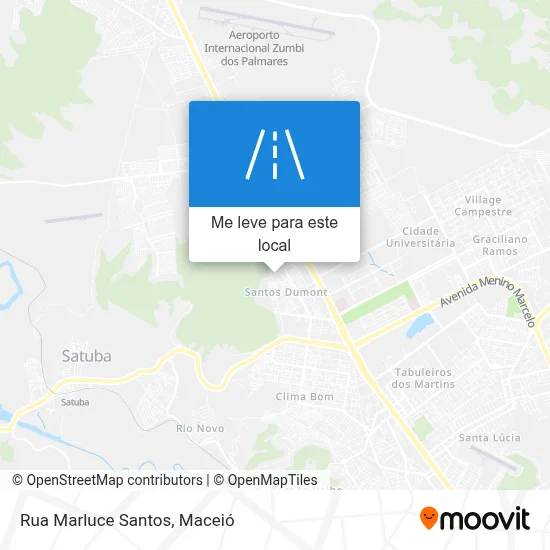 Rua Marluce Santos mapa