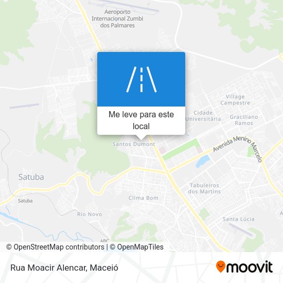 Rua Moacir Alencar mapa
