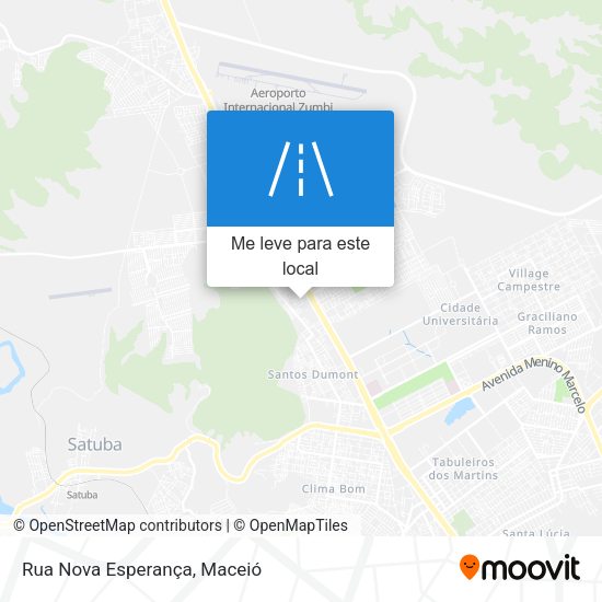 Rua Nova Esperança mapa