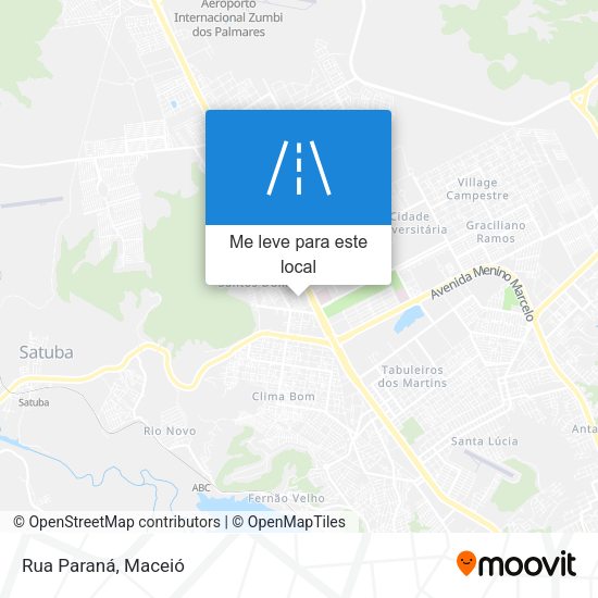 Rua Paraná mapa