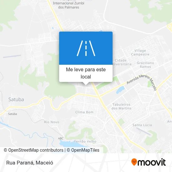 Rua Paraná mapa