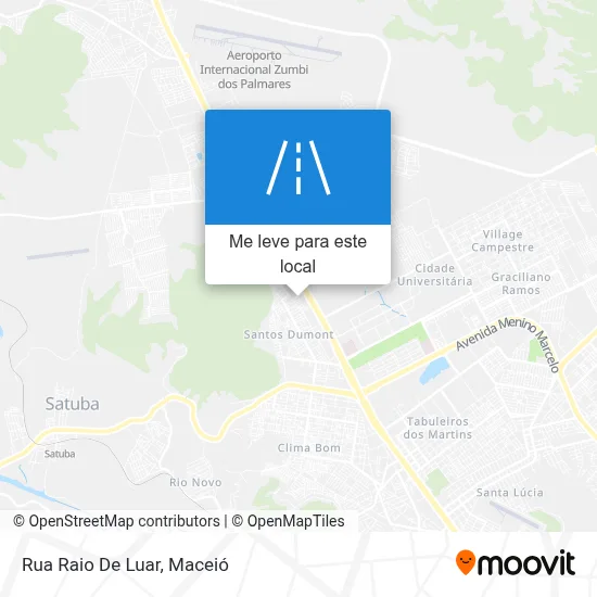 Rua Raio De Luar mapa