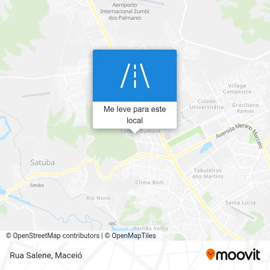 Rua Salene mapa