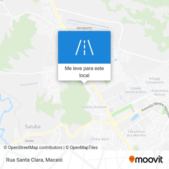 Rua Santa Clara mapa