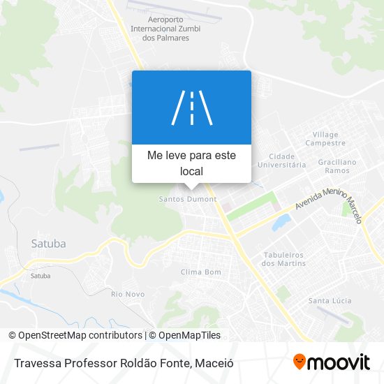 Travessa Professor Roldão Fonte mapa