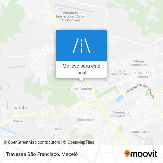 Travessa São Francisco mapa