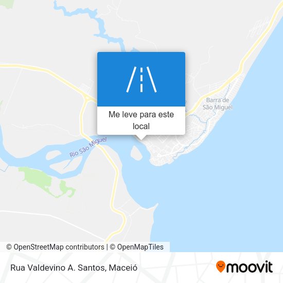 Rua Valdevino A. Santos mapa