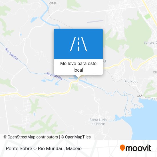 Ponte Sobre O Rio Mundaú mapa