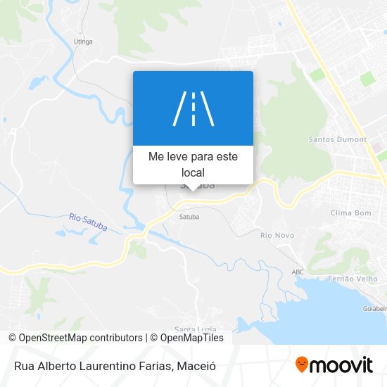 Rua Alberto Laurentino Farias mapa