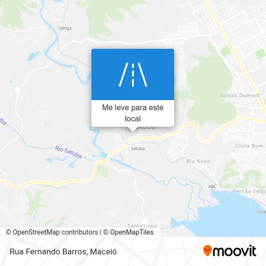 Rua Fernando Barros mapa