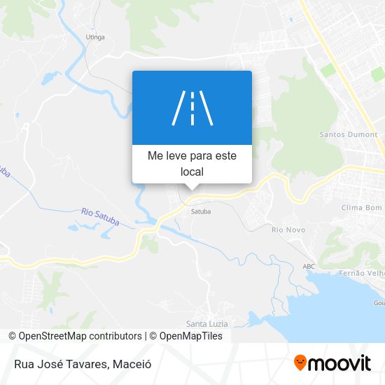 Rua José Tavares mapa