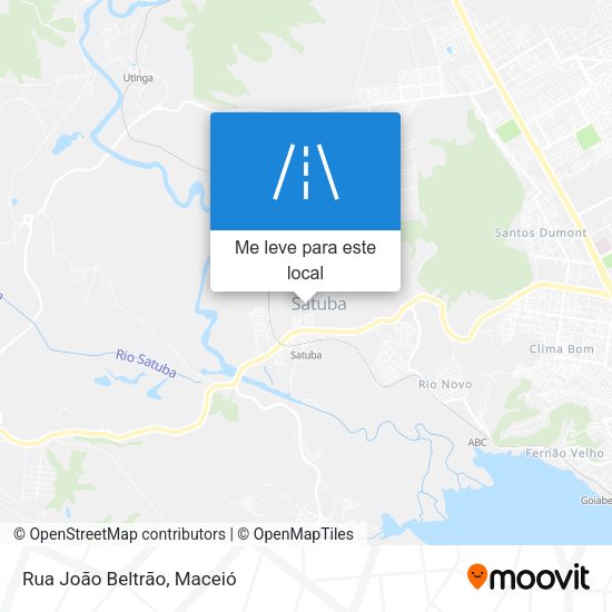 Rua João Beltrão mapa